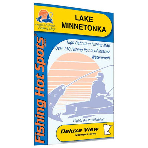 Fishing Hot Spots Lake Minnetonka Fishing Map, Minnesota (L141)