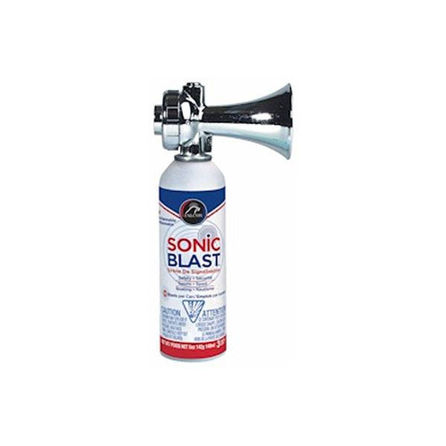 Falcon Sonic Blast Signal Horn - Non-Flammable Marine Air Horn, USCG Compliant to 65 Feet, Standard or Chrome