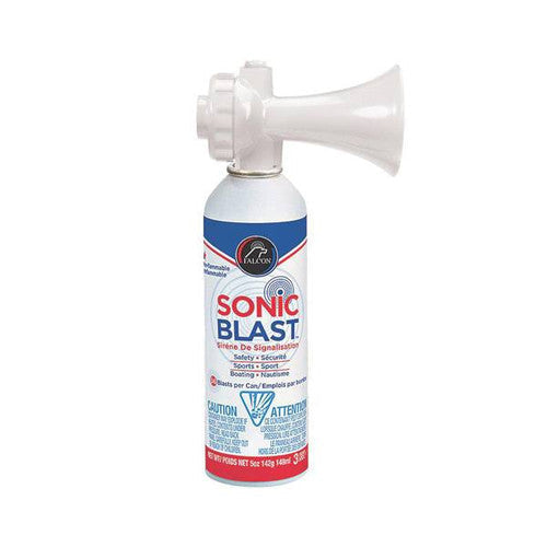 Falcon Sonic Blast Signal Horn - Non-Flammable Marine Air Horn, USCG Compliant to 65 Feet, Standard or Chrome