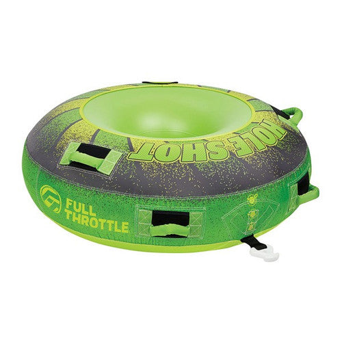 Full Throttle Hole Shot 1-Rider Towable Tube, Green, 54 Inch, 170 lb Capacity