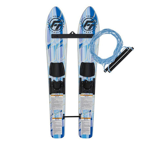 Full Throttle Trainer Waterskis, 46 Inch, for Children Up to 85 Pounds