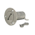 Gen3 Marine Stainless Steel Waste Deck Fill with Key - 1-1/2 Inch Hose, 316 Stainless Steel