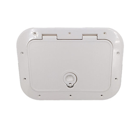 Gen3 Marine Small Locking Storage Hatch 5-1011, 14.75 x 10.875 Inch, O-Pull Handle, White