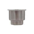 Gen3 Marine Stainless Steel Cup Holder, 3.5 Inch Outer Diameter, Vinyl Pad, Drain Hole
