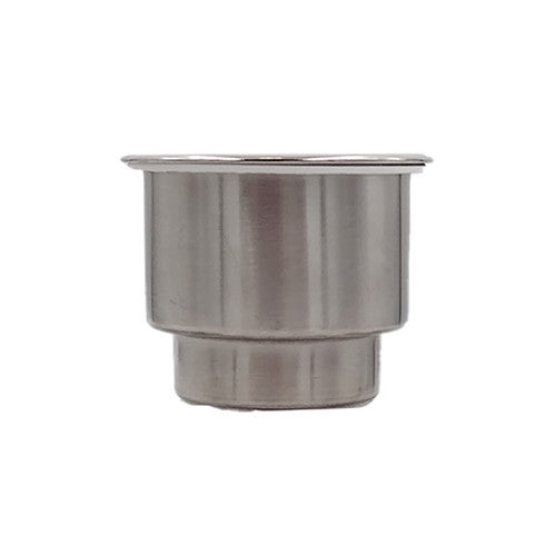 Gen3 Marine Stainless Steel Cup Holder, 3.5 Inch Outer Diameter, Vinyl Pad, Drain Hole