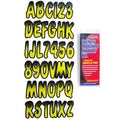 Hardline Products 3" Boat Letter and Number Kit, 146 Decals - Available in Yellow/Black or Red