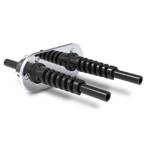 SeaStar HO7200 Dual Hose Bulkhead Fitting Kit, Field Installed, Stainless Steel
