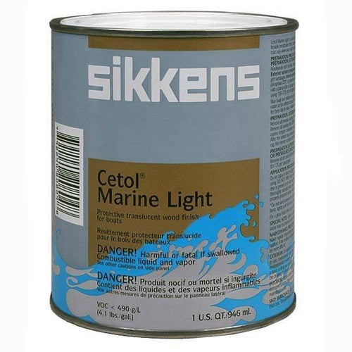 Interlux Cetol Marine Light Quart - Amber High-Gloss UV Wood Finish for Teak and Marine Brightwork