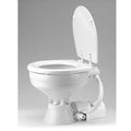 Jabsco 37010-3092 Compact 12V Electric Marine Toilet with White Vitreous China Bowl