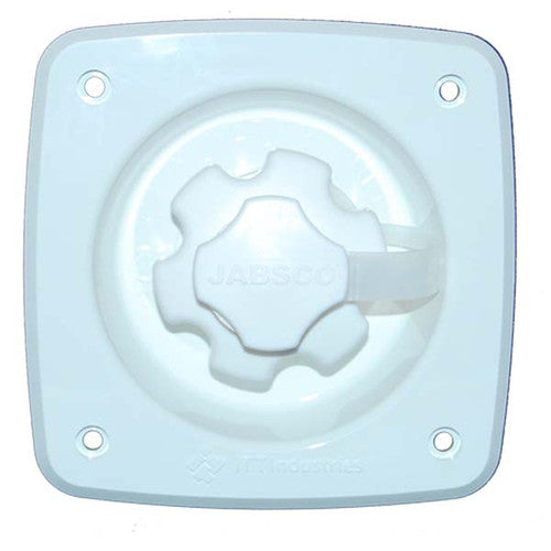 Jabsco Flush Mount Water Pressure Regulator, 45 PSI, White, 44411-1045