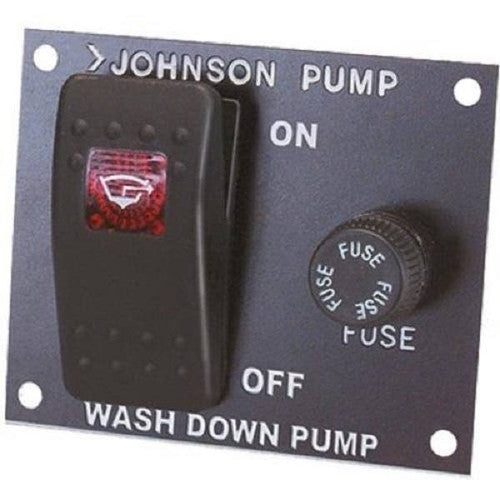 Johnson Pump 82024 2-Way Washdown Control Panel, 12 Volt DC, Matte Black