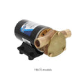 Jabsco 18670-0943 24V Water Puppy Commercial Duty Pump, 6 GPM Bronze Self-Priming