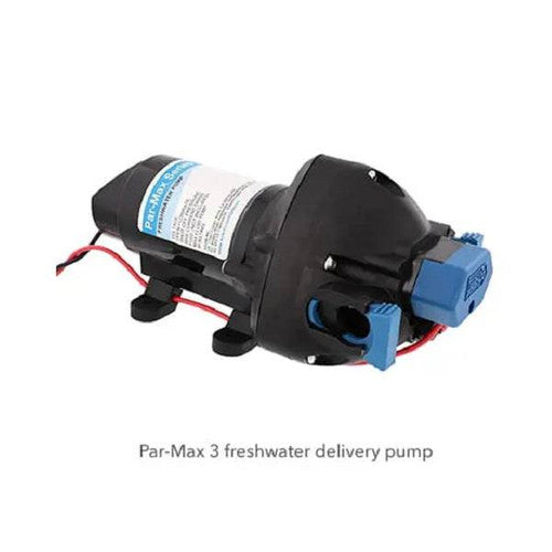 Jabsco Par-Max 3 Fresh Water Pump 31395-4012-3A - 12V, 3 GPM, 40 PSI Self-Priming