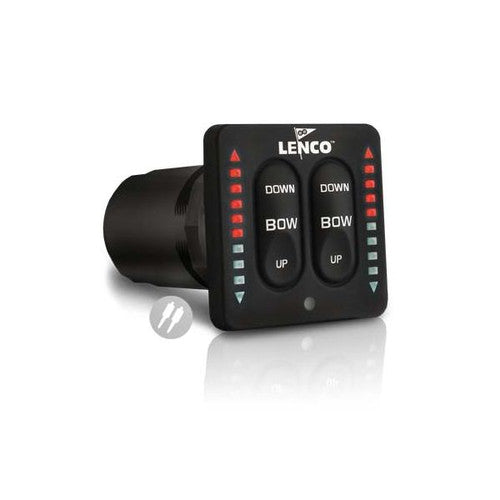 Lenco 15171-001 LED Integrated Trim Tab Switch Kit, Dual Actuator, 12 Volt