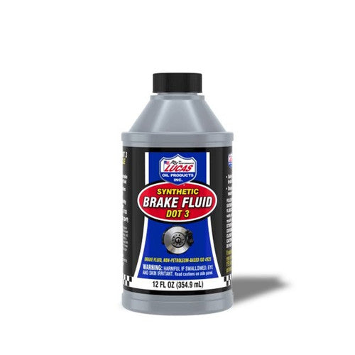 Lucas Oil DOT 3 Synthetic Brake Fluid, 12 oz Bottle