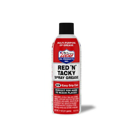 Lucas Oil Red N Tacky Grease Aerosol 11025, 11 oz Spray Can
