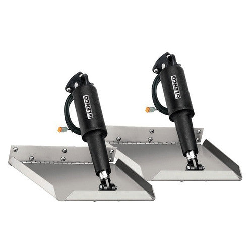 Lenco 15015-101 Edge Mount 12" x 9" Electric Trim Tab Kit, Stainless Steel, No Switch