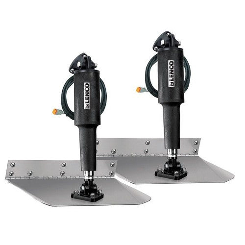 Lenco Edge Mount 12 x 18 Inch Electric Trim Tab Kit without Switch, 15017-101, for Boats 26-36 Feet
