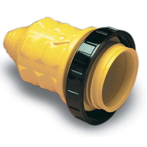 Marinco 103RN Weatherproof Cover with Threaded Sealing Ring for 20A/30A Female Connectors, Black