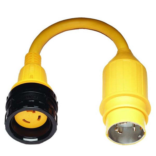 Marinco 121A Shore Power Pigtail Adapter, 50 Amp 125/250V to 30 Amp 125V