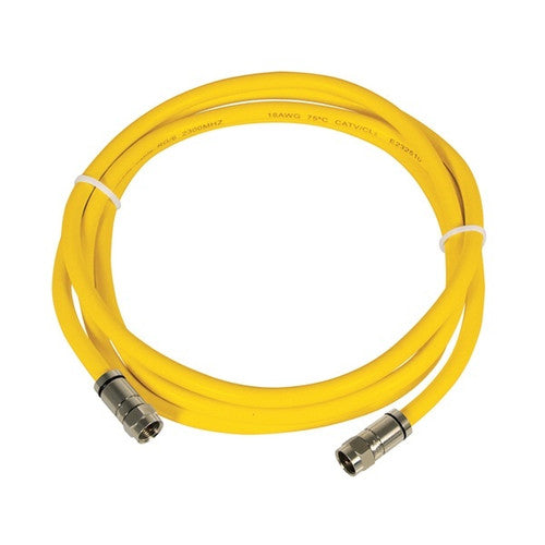 Marinco TVHD HDTV and Internet Cordset, 50 Foot RG6 Coaxial Cable, Yellow