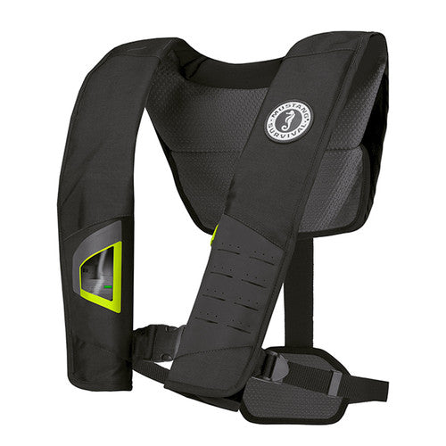 Mustang Survival Deluxe 38 Automatic Inflatable Life Vest - USCG Type III, 38 lb Buoyancy - Available in Black or Gray
