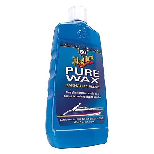 Meguiar's Boat & RV Pure Wax No. 56, Carnauba Blend, 16 oz, for Fiberglass Gel Coat Surfaces