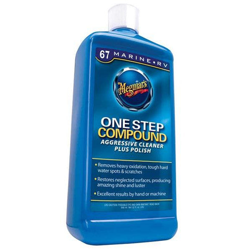 Meguiar's One Step Polishing Compound M-6732, 32 oz, Fiberglass & Gel Coat Oxidation Remover