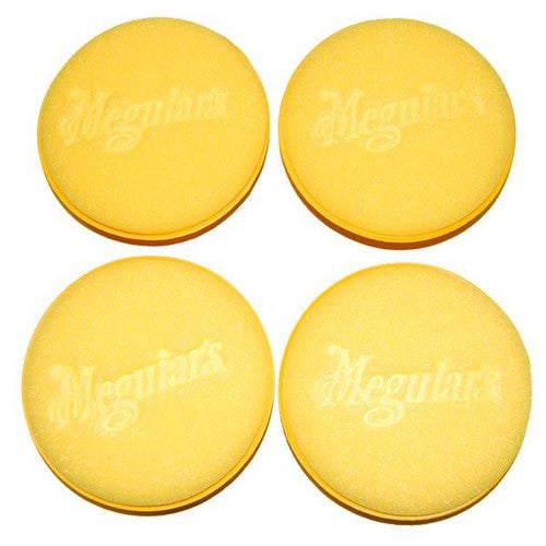 Meguiar's High Tech Foam Applicator Pads W-0004, 4 Pack Foam Pads for Wax, Polish and Cleaner Application