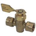 Moeller Brass Fuel Shut-Off Valve, 1/4 in. NPT Female/Female, 033303-10