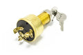 Sierra MP39060-1 Brass Ignition Switch, 3-Position, White, 7/8 Inch Hole