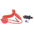 Sierra Emergency Cut-Off Switch MP40970-1, 4-Terminal Selectable Circuit, White, with Coiled Lanyard