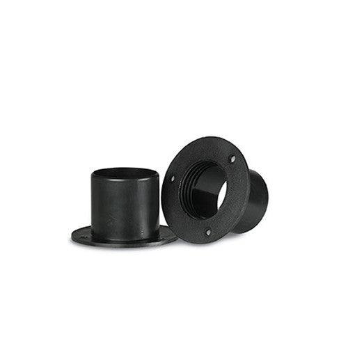 MPI 2 Inch Black Transom Flange - PE Blend Rigging Flange for Bracket Mounted Outboard Motors