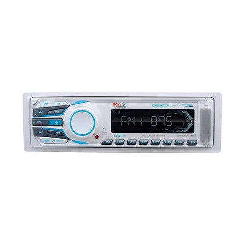 Boss Audio Systems MR1308UAB Weatherproof Marine Bluetooth Receiver, White