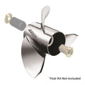 Michigan Wheel Ballistic A-Series 933523 Stainless Steel Propeller, 14-1/4 x 23, 3-Blade, Left Hand, Evinrude Outboard