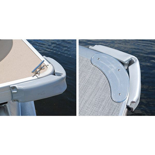 Taylor Made Products Pontoon Corner-Gard Fender 31038, Silver, 3 Inch W x 12 Inch L, PVC Corner Bumper