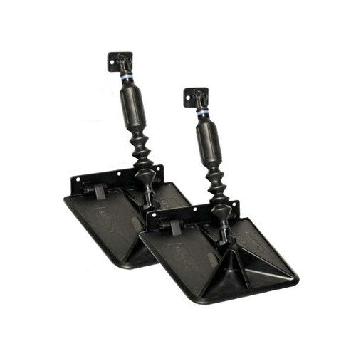 Nauticus SX9510 Self-Leveling Trim Tab Kits - 9.5" x 10" Plates for 30-240HP Boats, 12'-22'+