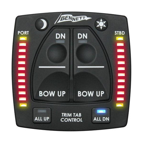 Bennett OBI9000-H All-in-One Hydraulic Trim Tab Switch with Position Indicator LEDs