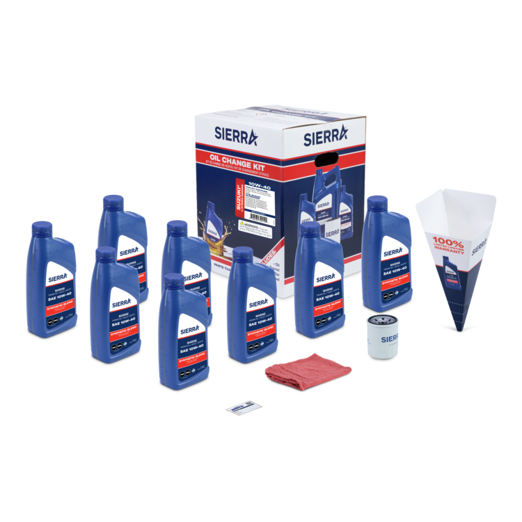Sierra 18-9226-1 Oil Change Kit for Suzuki DF150-DF350 Outboard Engines, 10W-40