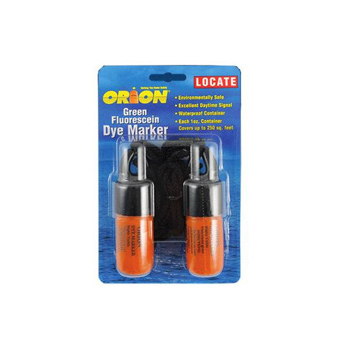Orion Safety Fluorescein Dye Marker, 2-Pack Green Water Signal Dye