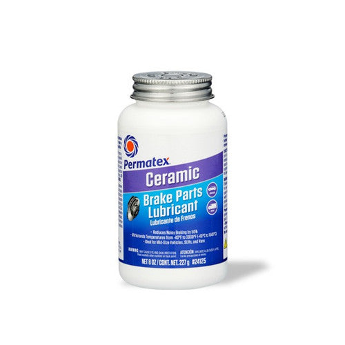 Permatex Ceramic Extreme Brake Lubricant 8oz - Synthetic Caliper Grease with Ceramic Solids, PERM24125