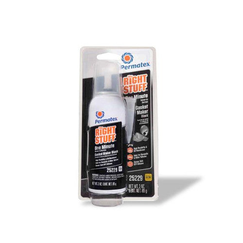 Permatex The Right Stuff Black Silicone Gasket Maker, 1-Minute Cure, 3 oz