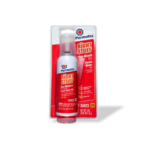 Permatex The Right Stuff 34423 High Temp Red Silicone Gasket Maker, 3 oz, 1 Minute Cure