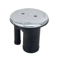 Perko 0541DPGCHR Vented Gas Deck Fill, Straight Neck, 1-1/2 Inch Hose, Chrome-Plated Bronze Cap