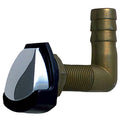 Perko 0561DP4CHR 90 Degree Gas Tank Vent, Chrome-Plated Swivel Elbow, Black Splash Guard