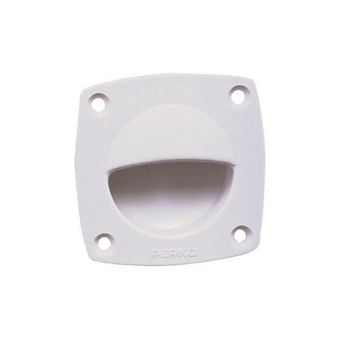 Perko 1016DP0WHT White Flush Pull for Boat Hatches and Doors