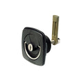 Perko 1081DP1BLK Flush Lock and Latch, Black, Retail Pack for Smooth Surface Mounting