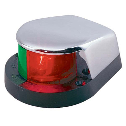 Perko 1310DP0CHR Chrome-Plated Bi-Color Bow Light, Black Polymer Base, 12 Volt, Fits Vessels Under 39.4 Feet