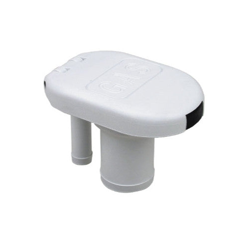 Perko 1319DPGWHT Vented Straight Neck Gas Fill, White, for 1.5 Inch Hose