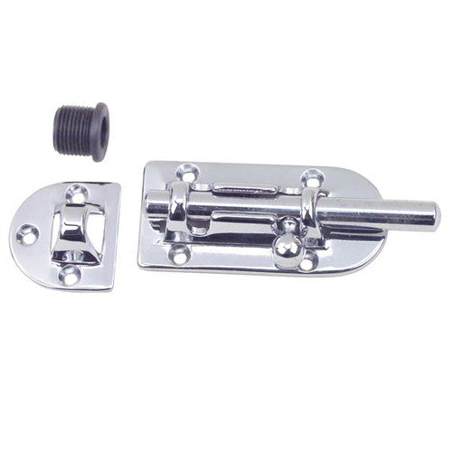 Perko 0947DP1CHR Chrome-Plated Bronze Barrel Bolt, 3-7/16 x 1-7/16 Inches, 3/8 Inch Diameter